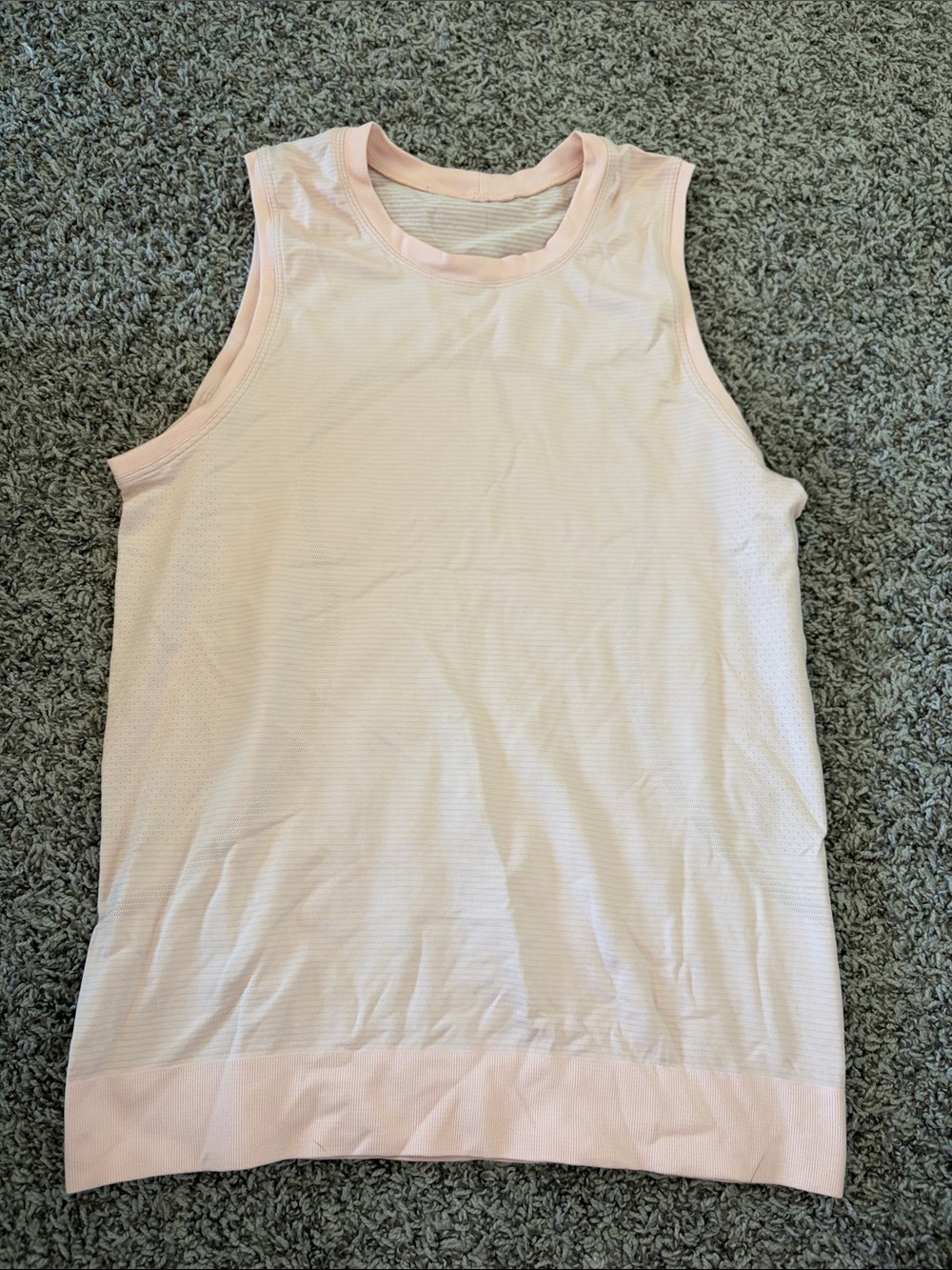 lululemon athletica Pale Pink Sleeveless Muscle Tee